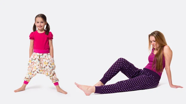 Nähvideo Schnittmuster Nähanleitung Kinder Pumphose Poppy