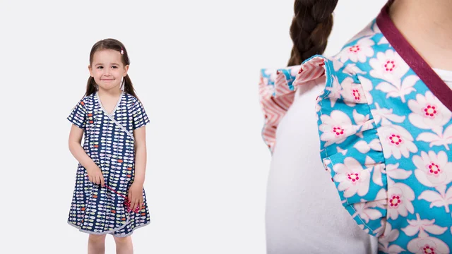 Nähvideo Schnittmuster Nähanleitung Kinder Wickelkleid Tilly