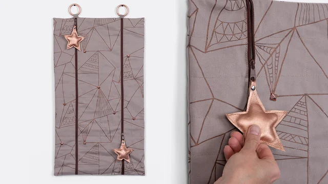 Nähanleitung Advenstkalender gratis Vorlage Weihnachten Dekorationsidee