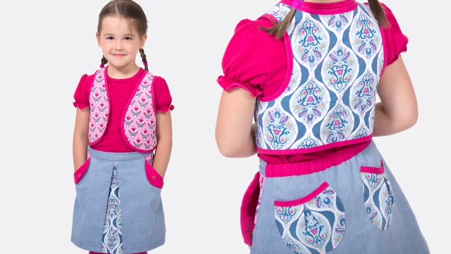 Nähanleitung Kindersteppweste selber nähen