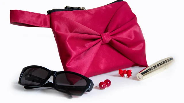 Nähanleitung Kosmetiktasche mit Schleife nähen