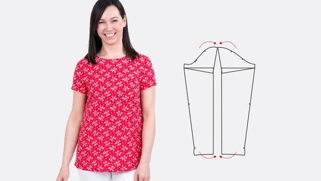 Nähanleitung Schnittmuster anpassen Oberarmweite