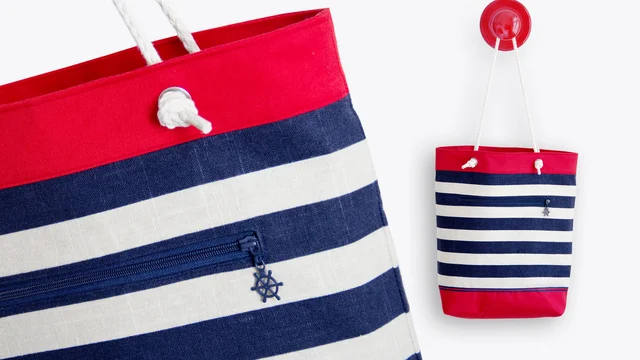 Nähanleitung gratis Shopper mit Aussentasche Umhängetasche