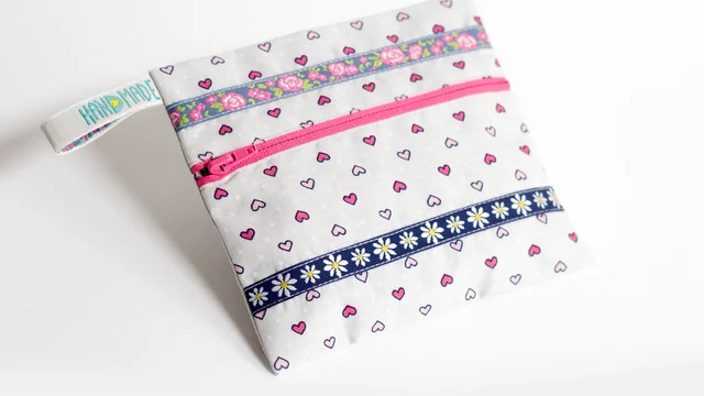 Nähanleitung kleine Reißverschlusstasche nähen