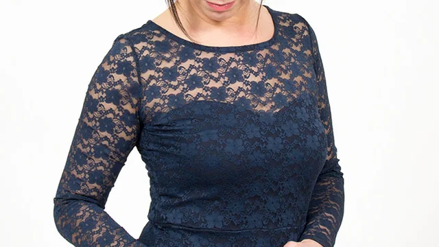 lace jersey dress sewing tutorial
