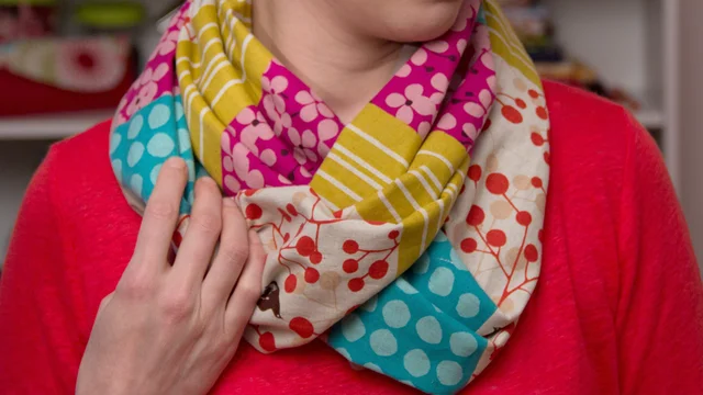 Nähvideo Nähanleitung Loopschal