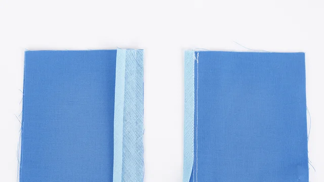 Nahtzugaben versäubern - Nähen lernen - Schrägbandversäuberung