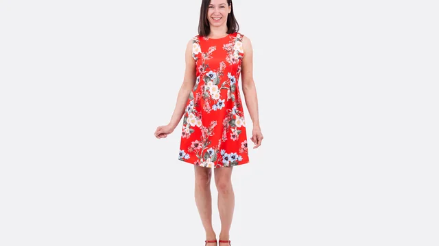Schnittmuster Skaterkleid Scuba-Flora
