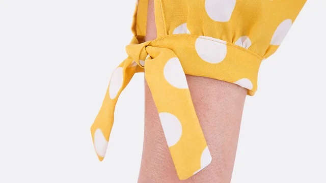 Schnittmuster Bluse Ärmel mit Knoten