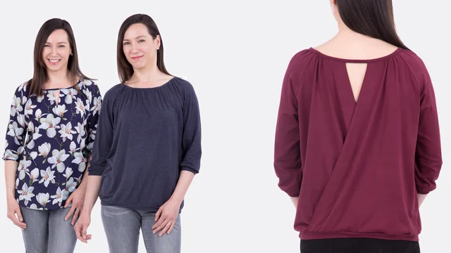 Nähvideo Schnittmuster Nähanleitung Bluse Carmen
