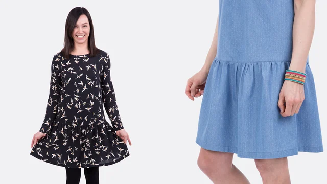 Nähvideo Schnittmuster Nähanleitung Rüsche Raffung Allie