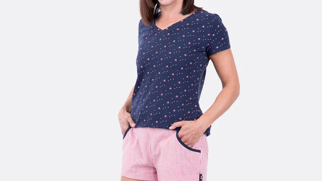 Schnittmuster Anleitung Sommershorts maritim Schnittmuster Anleitung Sommershorts maritim