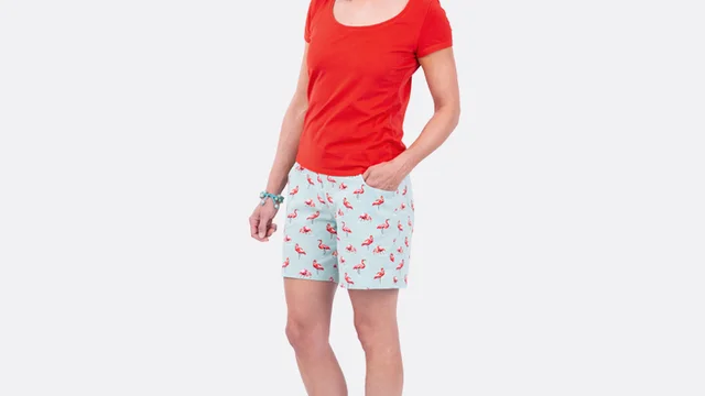 Schnittmuster Sommer Outfit Hose Flamingo Schnittmuster Sommer Outfit Hose Flamingo