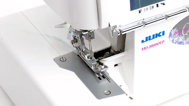 Jersey nähen Overlock Maschine JUKI MO-2000 Nähfuss Jersey nähen Overlock Maschine JUKI MO-2000 Nähfuss