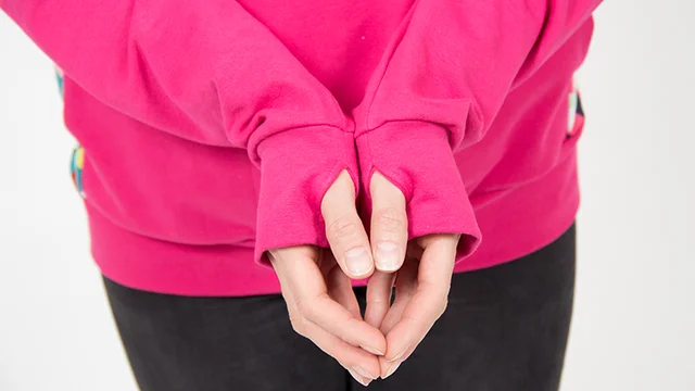Kapuzenpullover Schnittmuster Daumenlöcher