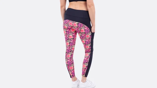 Schnittmuster Leggings mit Teilungsnähten Lycra Yoga-Outfit selber nähen
