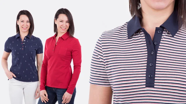 Nähvideoanleitung Poloshirt für Frauen Leslie