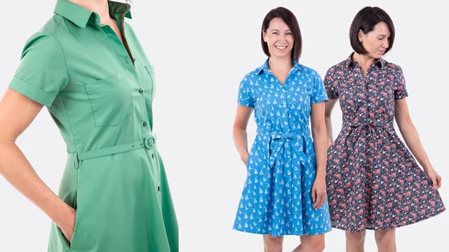 Nähvideo Schnittmuster Hemdbluse Hemdkleid Holly