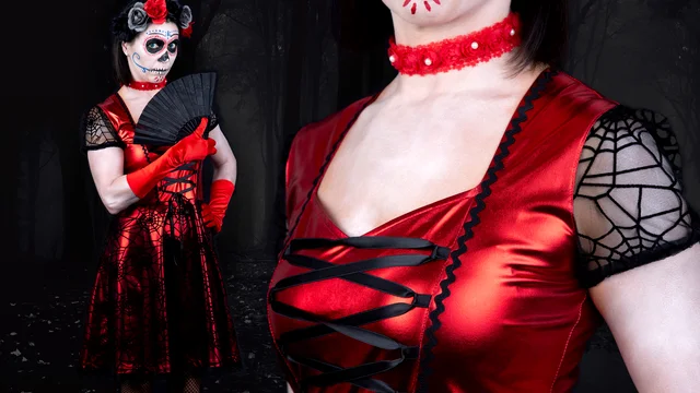 Schnittmuster Anleitung Halloween Kleid elegant Dia Muertos