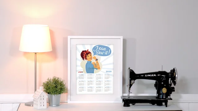 Kalender Free Printable Dekoartion Nähzimmer