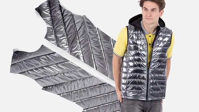 Steppstoff selbermachen Nähanleitung für ein Westen-Schnittmuster