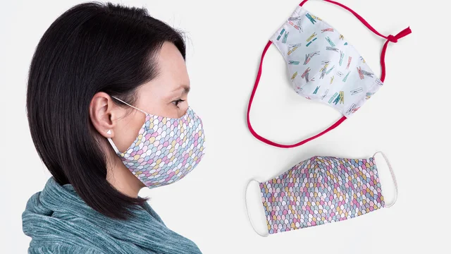 Nähanleitung Schnittmuster Behelfsmaske für Erwachsene Kinder nähen DIY