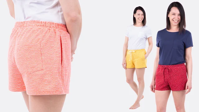 Videoanleitung Damenshorts aus Jersey nähen