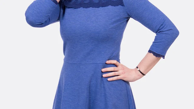 Schnittmuster Spitzenkleid mit Tropfenverschluss Schnittmuster Spitzenkleid mit Tropfenverschluss