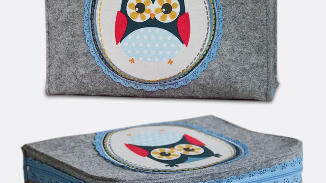 Schnittmuster kostenlos Filzkoffer Puppenkoffer