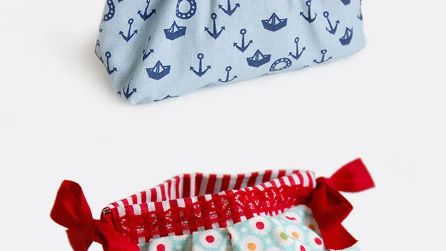 Schnittmuster gratis Tasche mit Schnappverschluss nähen