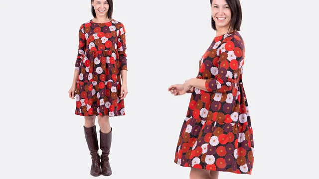 Boho Stufenkleid nähen mit Anleitung und Schnittmuster