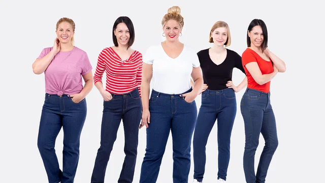 Schnittmuster für eine Jeans in vielen Formen selber nähen