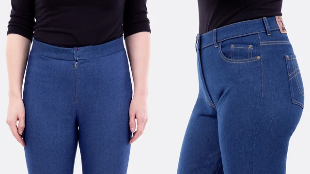 Videoanleitung Jeans Rohling zur Anprobe und Passform Prüfung nähen