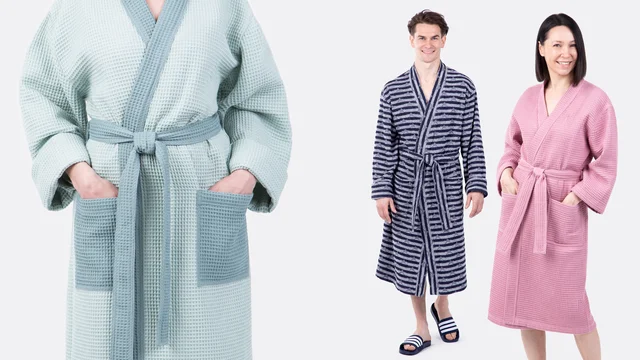 Videoanleitung Bademantel für Damen und Herren selber nähen