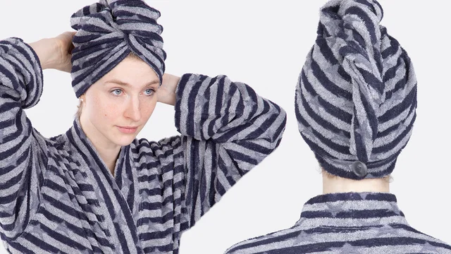 Turban Handtuch, einfaches DIY Nähprojekt 