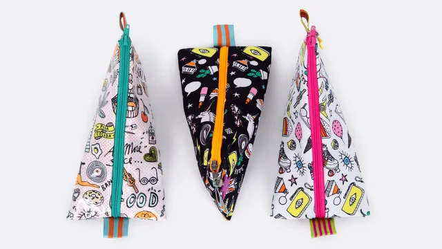 Videoanleitung Stiftemäppchen Tetraederform selber nähen