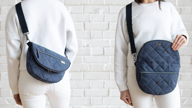 Videoanleitung Moonbag Tasche mit Reißverschluss selber nähen