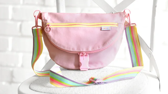 Anleitung Moonbag aus Canvas mit Schnalle selber nähen