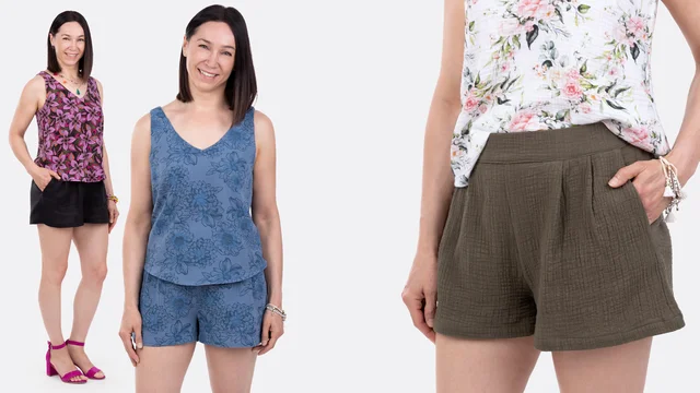 Videoanleitung Sommershorts aus Musselin selber nähen