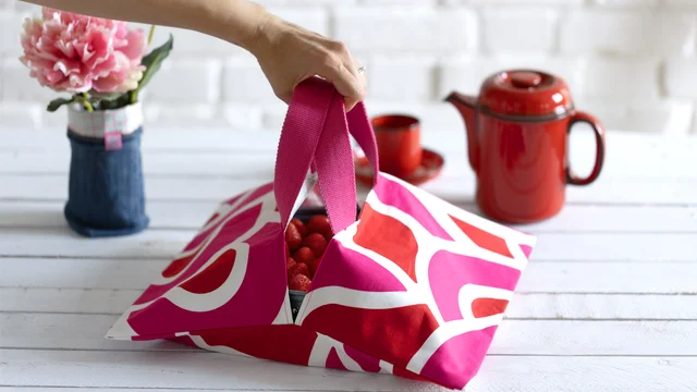 Kuchentasche quadratisch für Springform selber machen