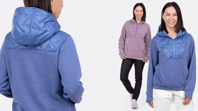 Videoanleitung Troyer Fleecepulli mit Kapuze oder Stehkragen selber nähen