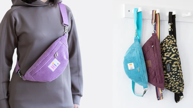 Videoanleitung Bauchtasche mit Reißverschluss nähen