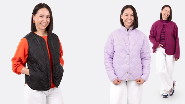 Videoanleitung Teddyjacke mit Einfassband nähen lernen