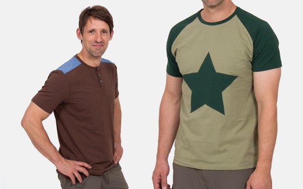 Schnittmuster Männer-Shirt mit Raglanärmeln oder eingesetzten Ärmeln