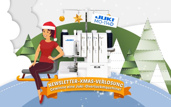 Weihnachts-Verlosung: Gewinne eine Overlockmaschine von JUKI