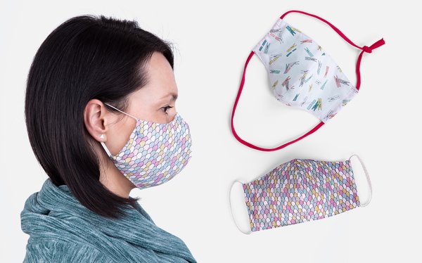 Nähanleitung Schnittmuster Behelfsmaske für Erwachsene Kinder nähen DIY