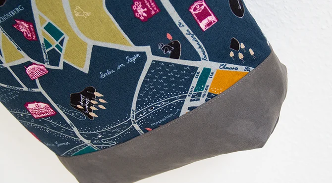 Schnittmuster kostenlos Shopper mit Berlinmotiv