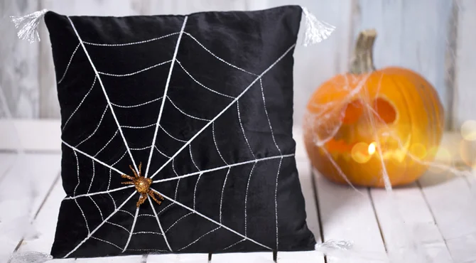 Halloween Dekoration Kissen samt Nähanleitung