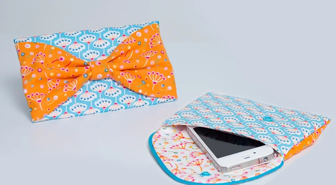 Jinnyjou Stoffe Schnittmuster Handytasche "Bowie"