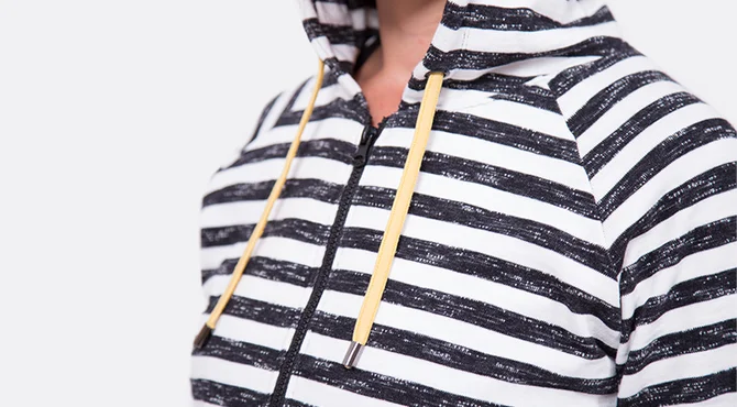 Kapuzenjacke Reissverschluss nähen Tutorial